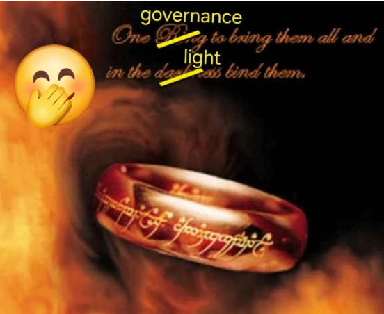 Featured image for ““The one governance to rule them all?”💍😎”